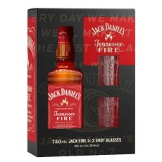 Jack Daniel's T. Fire 0.7 (35%) DRS+2 pohár PDD